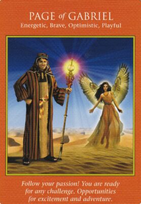 PAGE OF GABRIEL - Archangel Power Tarot - Doreen Virtue Radleigh Valentine
